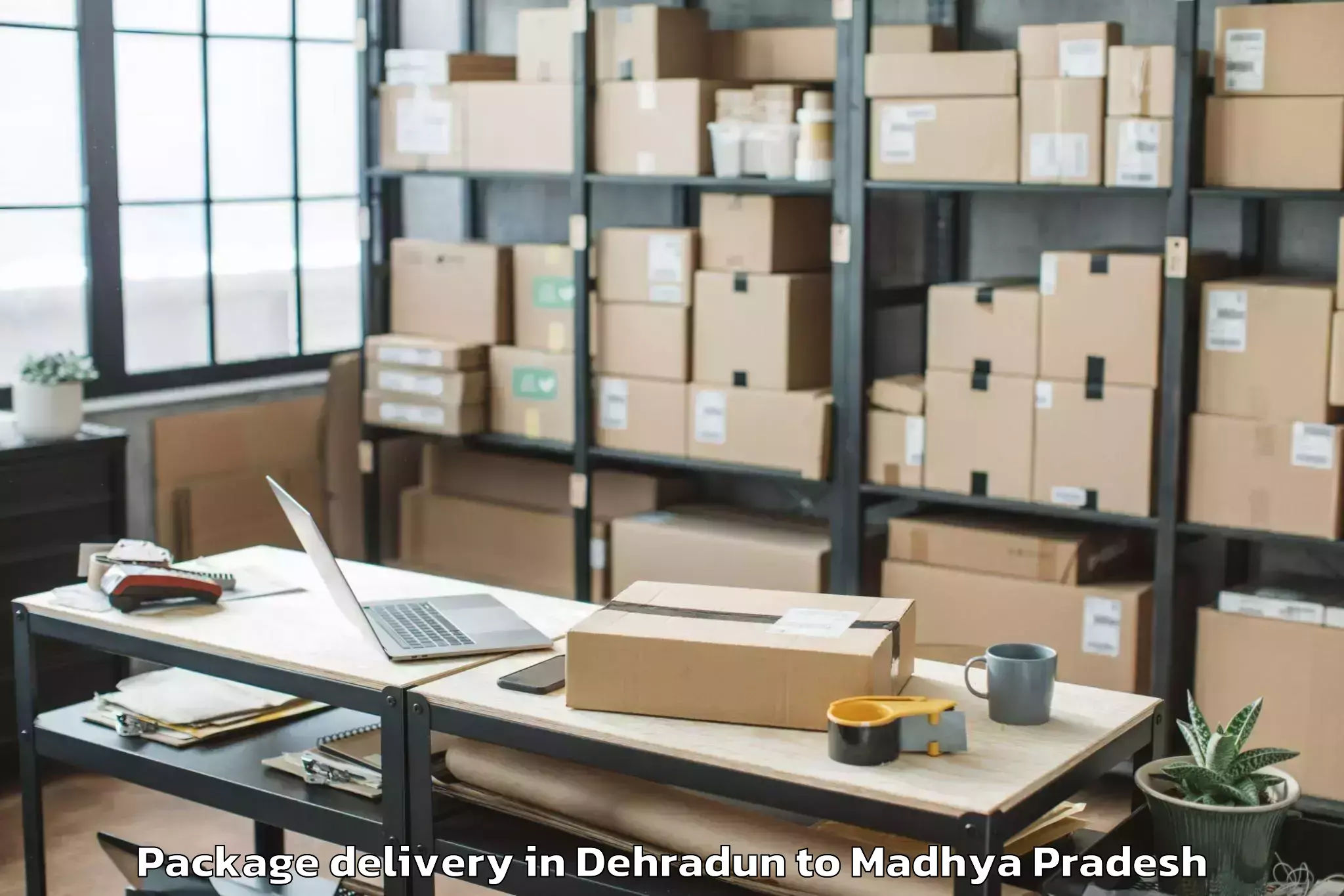 Trusted Dehradun to Maharaja Chhatrasal Bundelkhan Package Delivery